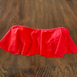 Strapless flowy bikini top!